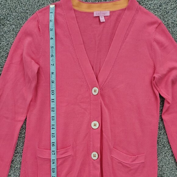 Lilly Pulitzer Pink Cardigan Sweater X-Small, Pre-Owned in Nice Condition! - Picture 6 of 9